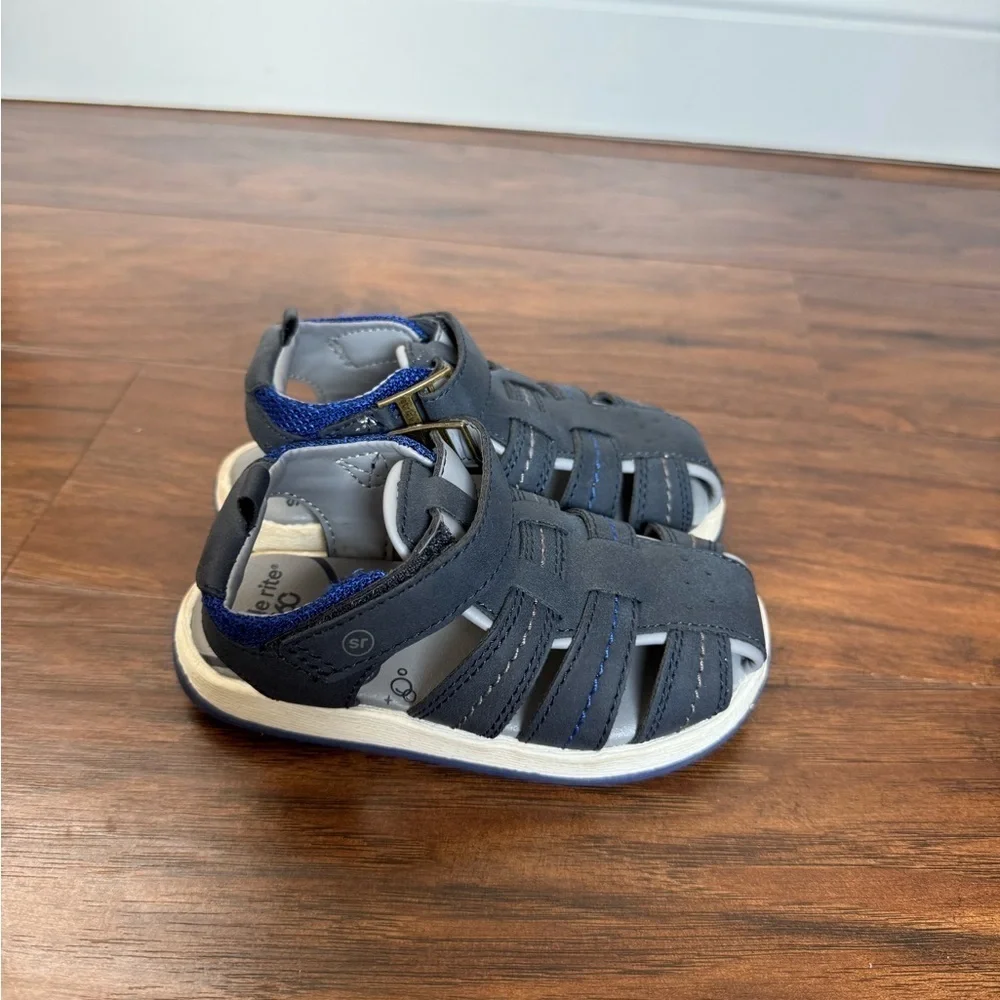 Stride Rite Paddy Navy Blue Sandals-Size 7M